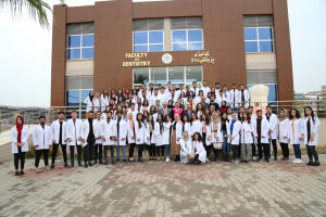 staff and students infant of Dentistry Building
